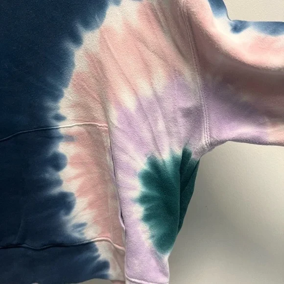 WILDFOX Women’s Navy Tie-Dye Hoodie - Size Small - Picture 7 of 8